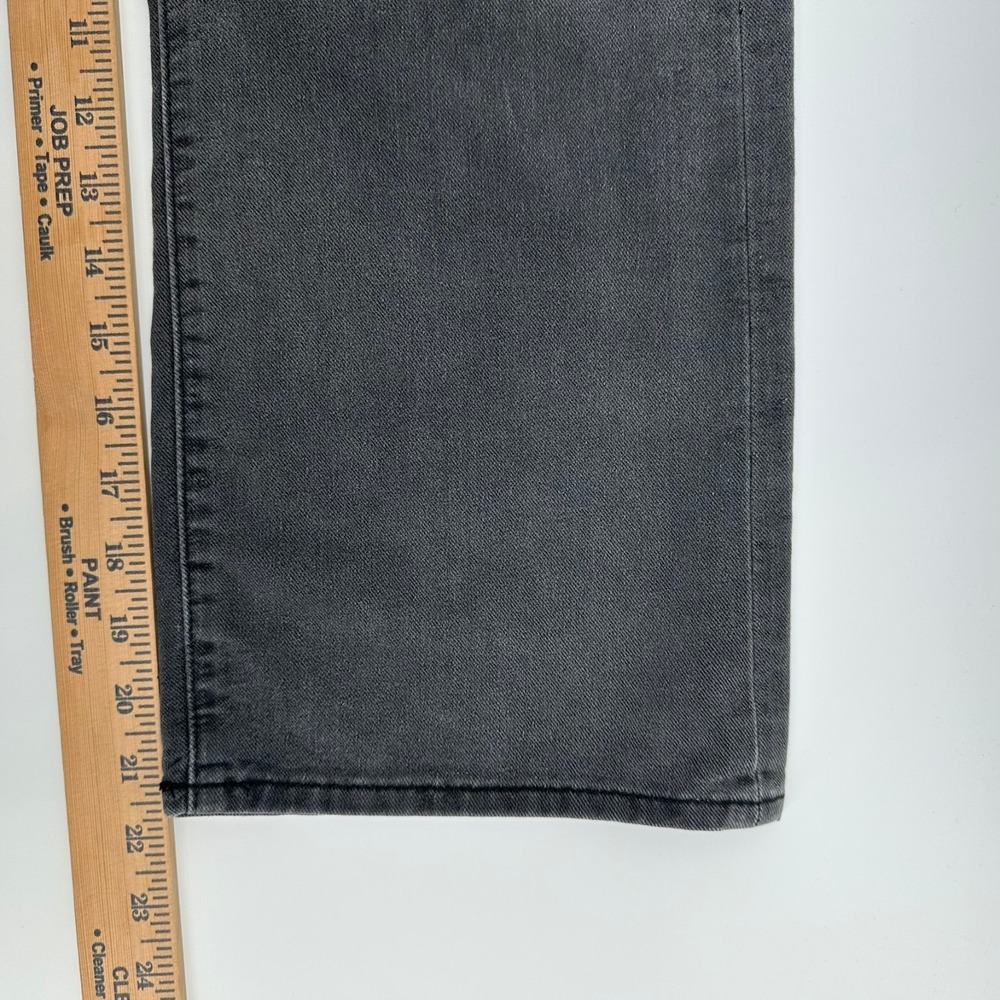 Old Navy Baggy Wide Leg Jeans‎ Girls 10 Black Denim High Rise Built-In Tough - Picture 11 of 12